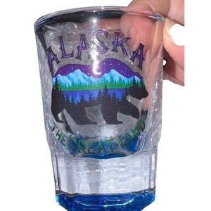 Alaska Bundle New Alaska Bear Shot Glass‎ and Alaska Socks